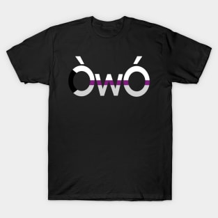 ÒwÓ Demisexual angry owo pride emoticon T-Shirt